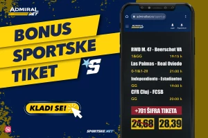 AdmiralBet i Sportske bonus tiket - Manje atraktivni mečevi za vaš dobitak
